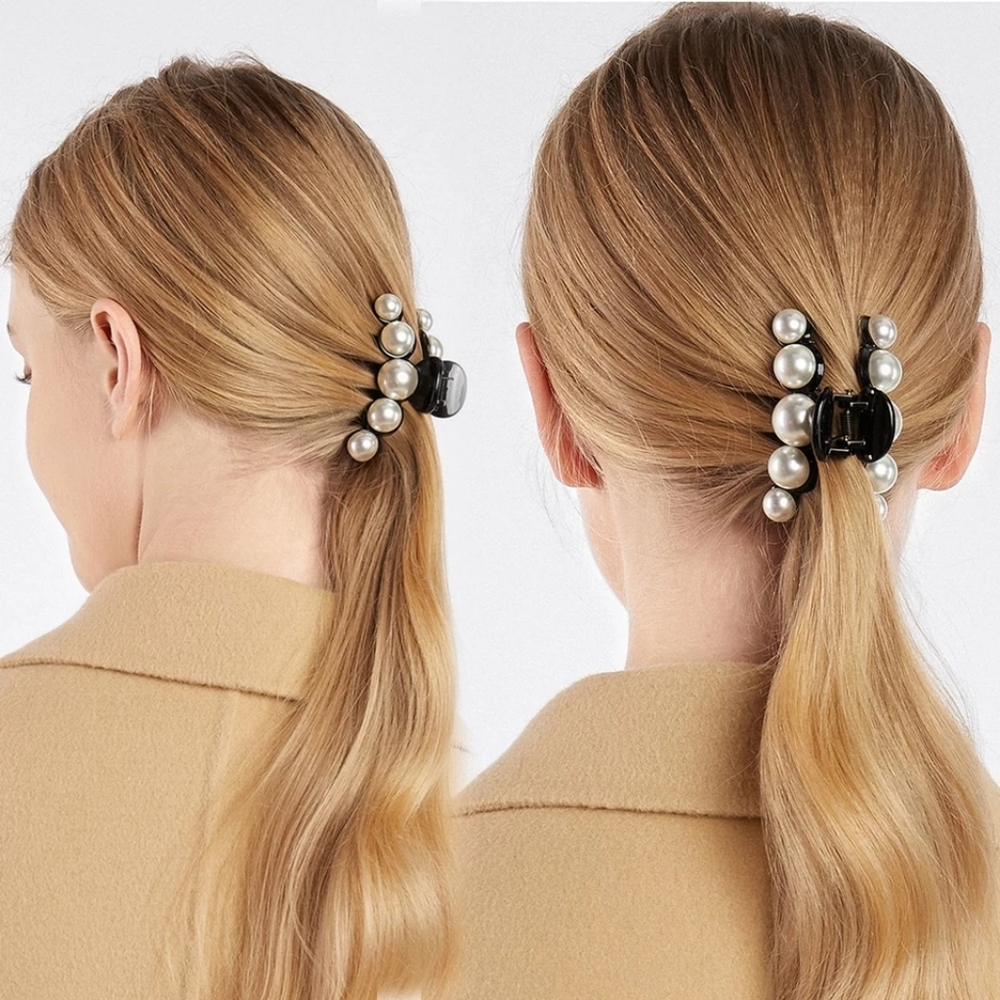Pearl hair accessories hair clip
